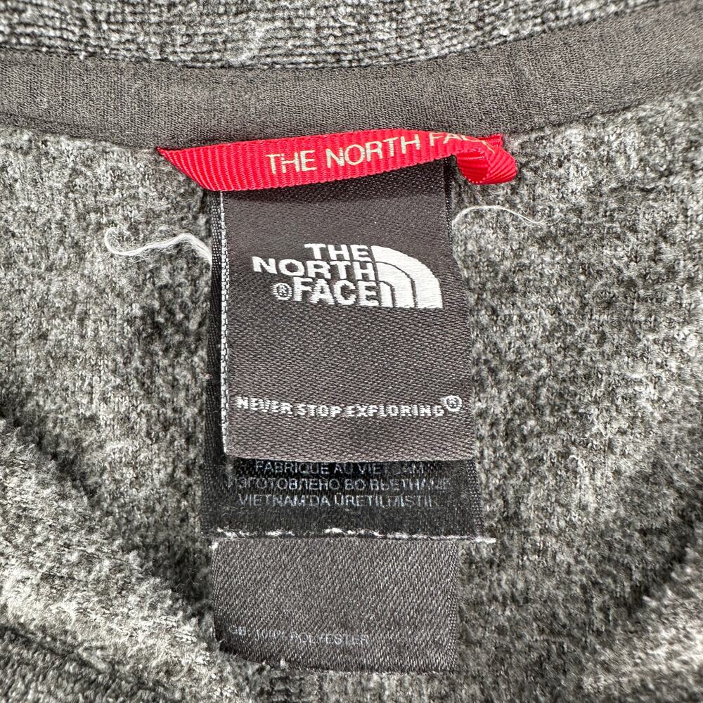 The North Face Gray Sweatshirt High Neck Collared Snap XS Cozy Warm Soft - Picture 6 of 7